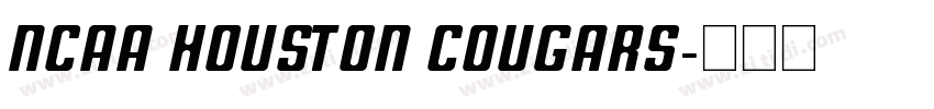 NCAA Houston Cougars字体转换